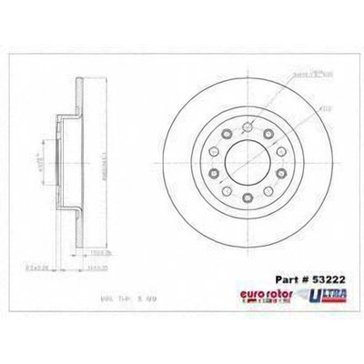 EUROROTOR - 53222 - Rear Disc Brake Rotor by EUROROTOR - 53222