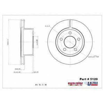 Front Disc Brake Rotor by EUROROTOR - 5120