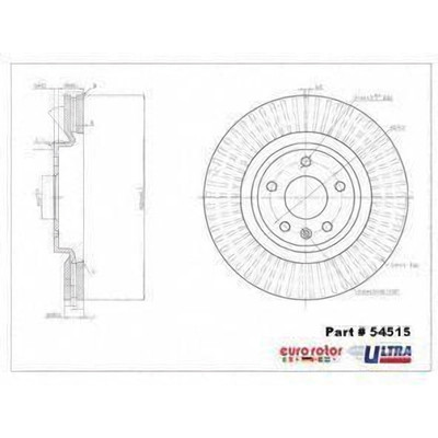 EUROROTOR - 54515 - Front Premium Rotor by EUROROTOR - 54515