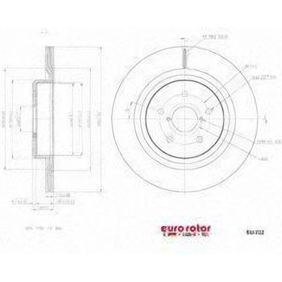 EUROROTOR - SU721 - Front Premium Rotor by EUROROTOR - SU721