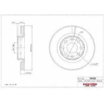 Front Premium Rotor by EUROROTOR - 55182