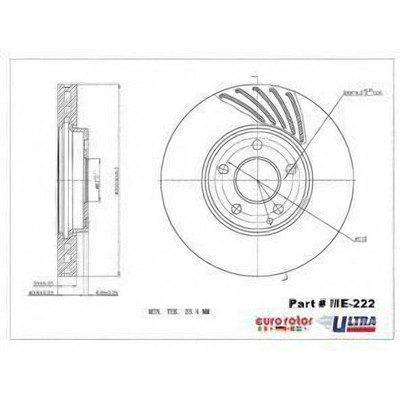 EUROROTOR - ME222 - Front Premium Rotor by EUROROTOR - ME222