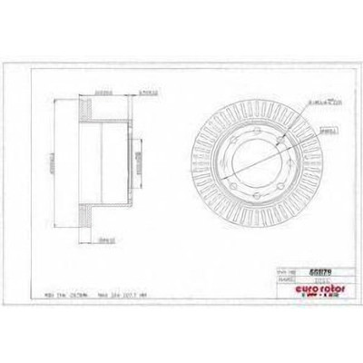 EUROROTOR - 55879 - Rear Premium Rotor by EUROROTOR - 55879