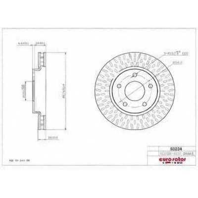 Front Premium Rotor by EUROROTOR - 53234