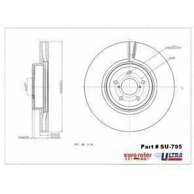 Front Premium Rotor by EUROROTOR - SU795