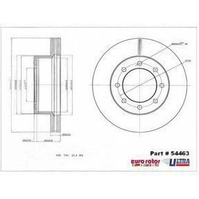 EUROROTOR - 54463 - Front Premium Rotor by EUROROTOR - 54463
