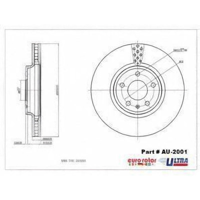 Front Premium Rotor by EUROROTOR - AU2001