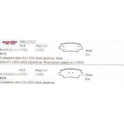 EUROROTOR - F1D1313H - Rear Semi Metallic Pads