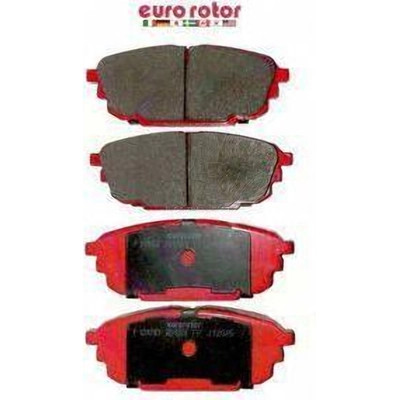Rear Semi Metallic Pads by EUROROTOR - F1D892H