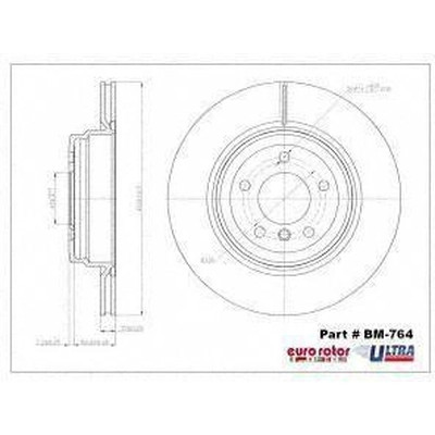 EUROROTOR - BM764 - EUROROTOR - BM764 - Rear Premium Rotor