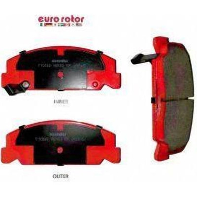 Front Semi Metallic Pads by EUROROTOR - F1D560H
