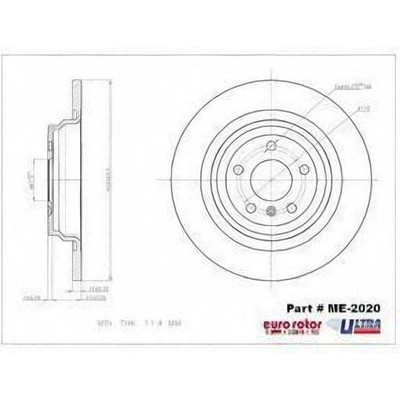 EUROROTOR - ME2020 - Rear Premium Rotor by EUROROTOR - ME2020