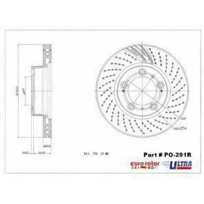 EUROROTOR - PO291R - Front Premium Rotor by EUROROTOR - PO291R