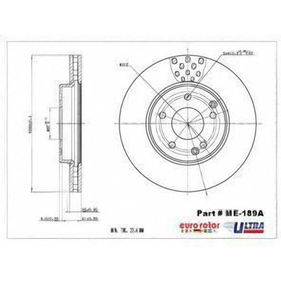 Front Premium Rotor by EUROROTOR - ME189A