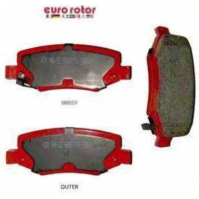 Rear Semi Metallic Pads by EUROROTOR - F1D1274H