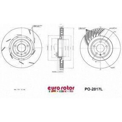 Front Premium Rotor by EUROROTOR - PO2017L