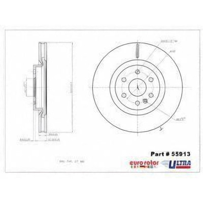 Front Premium Rotor by EUROROTOR - 55913