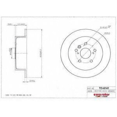EUROROTOR - TO6141 - EUROROTOR - TO6141 - Rear Premium Rotor
