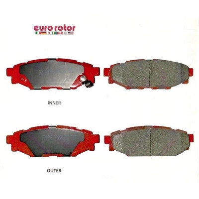 EUROROTOR - F1D1114H - EUROROTOR - F1D1114H - Rear Semi Metallic Pads