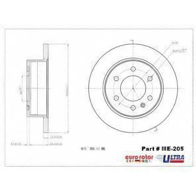 EUROROTOR - ME205 - Rear Premium Rotor by EUROROTOR - ME205