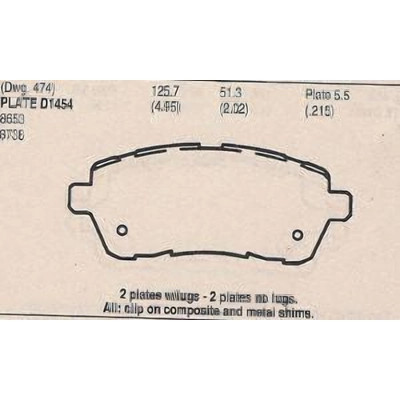 EUROROTOR - ID1454A-H - EUROROTOR - ID1454A-H - Front Ceramic Pads