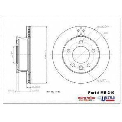 Front Premium Rotor by EUROROTOR - ME210