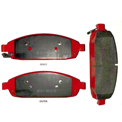 Front Ceramic Pads by EUROROTOR - ID1181H