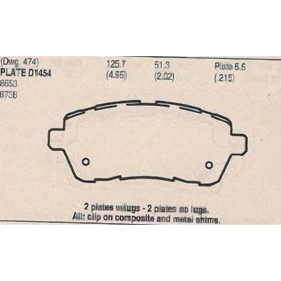 EUROROTOR - ID1454H - EUROROTOR - ID1454H - Front Ceramic Pads