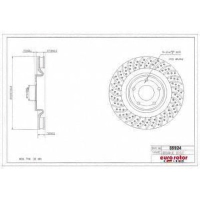 EUROROTOR - 55924 - Front Premium Rotor by EUROROTOR - 55924