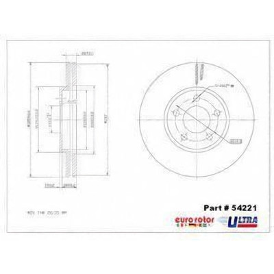 EUROROTOR - 54221 - Front Premium Rotor by EUROROTOR - 54221