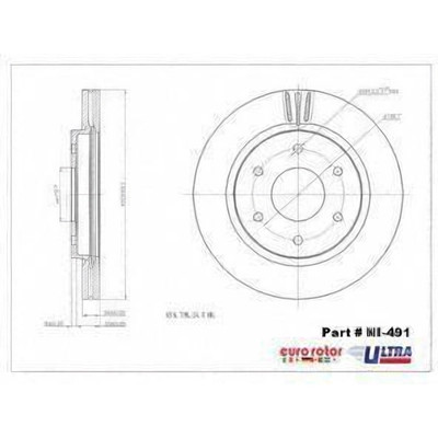 EUROROTOR - NI491 - Front Premium Rotor by EUROROTOR - NI491