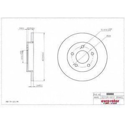 Rear Premium Rotor by EUROROTOR - 55893