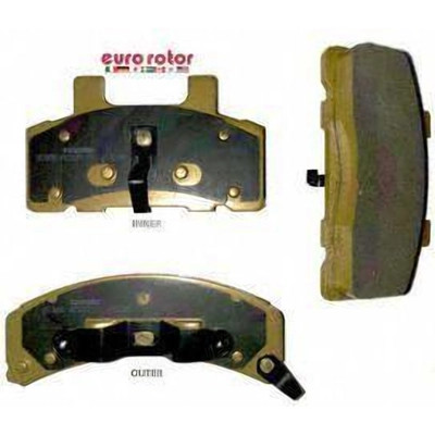 Front Semi Metallic Pads by EUROROTOR - XD368