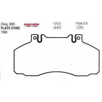 EUROROTOR - XD1062H - Rear Disc Pads by EUROROTOR - XD1062H