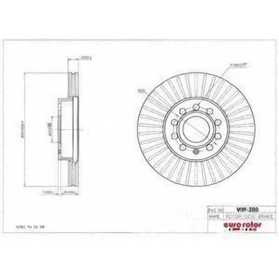 EUROROTOR - VW280 - Front Premium Rotor