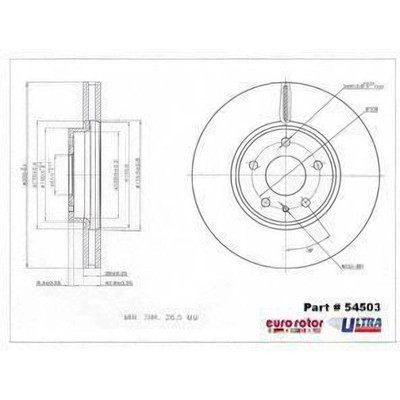 EUROROTOR - 54503 - Front Premium Rotor