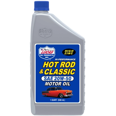 Lucas Oil - 10689 - Hot Rod & Classic Car Motor Oil - SAE 20W-50 - 1 Quart