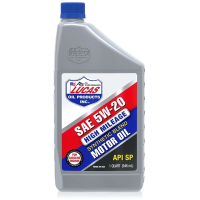 LUCAS OIL PRODUCTS INC. - 11261 - Lucas High Mileage Synthetic Blend SAE 5W-20 Motor Oil
