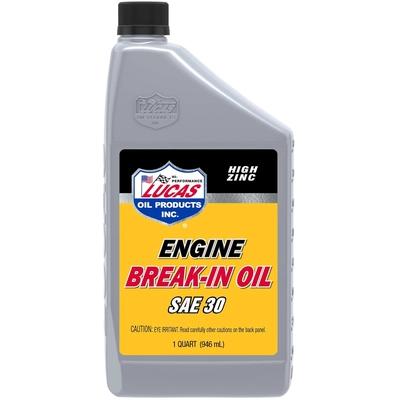 LUCAS OIL - 10630 - Engine Break-In Oil - Sae 30 - 1 Quart