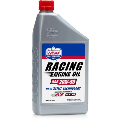 LUCAS OIL PRODUCTS INC. - 10621 - SAE 20W-50 Racing Engine Oil