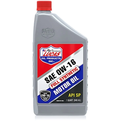 LUCAS OIL PRODUCTS INC. - 11181 - Synthetic SAE 0W-16 Motor Oil