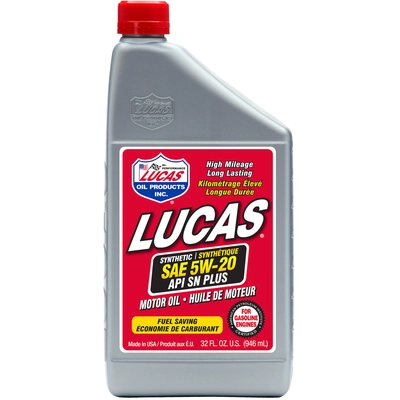 LUCAS OIL PRODUCTS INC. - 20082 - Synthetic SAE 5W-20 Motor Oil