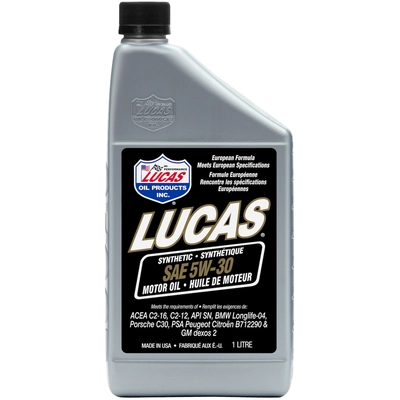 LUCAS OIL PRODUCTS INC. - 20051 - Synthetic SAE 5W-30 Motor Oil