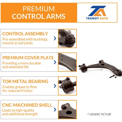 TRANSIT WAREHOUSE - TOR-CK622084 - Control Arm With Ball Joint