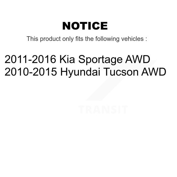 [Rear] Parking Brake Hardware Kit 13-H17462 For Hyundai Tucson Kia Sportage AWD - Image 2