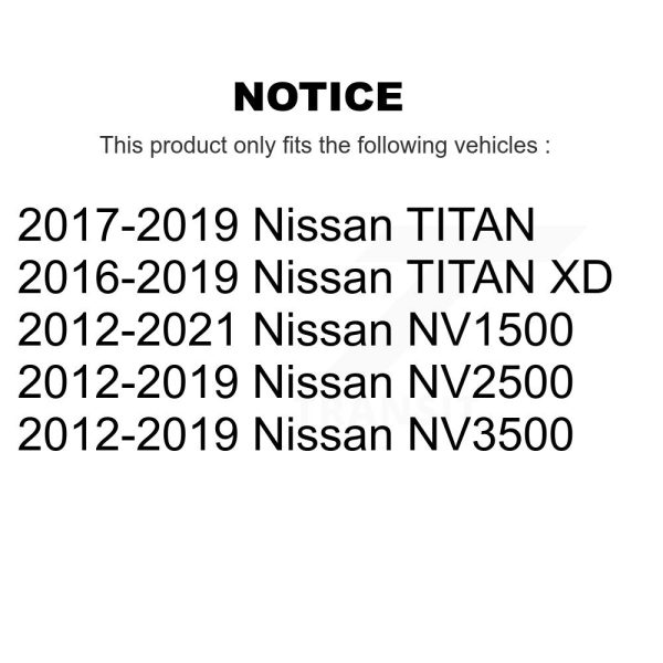 [Rear] Parking Brake Hardware Kit 13-H17473 For Nissan TITAN XD NV2500 NV3500 - Image 2