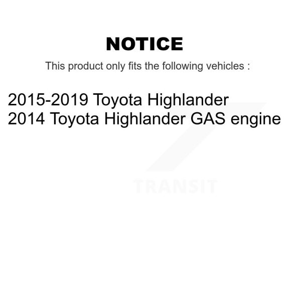 [Rear] Parking Brake Hardware Kit 13-H17488 For Toyota Highlander - Image 2