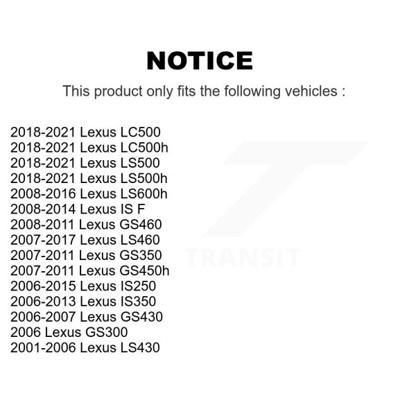 [Rear] Parking Brake Hardware Kit 13-H7345 For Lexus IS250 IS350 LS460 GS350 IS - Image 2