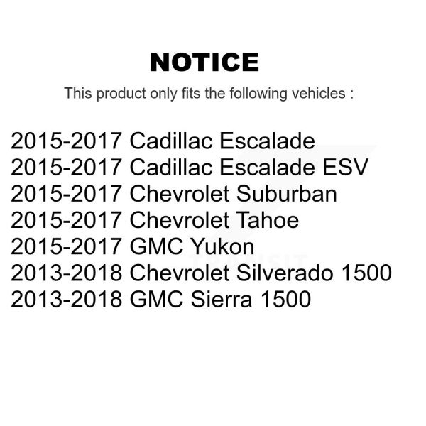 [Rear] Parking Brake Hardware Kit 13-H7377 For GMC Sierra 1500 Chevrolet Tahoe - Image 2