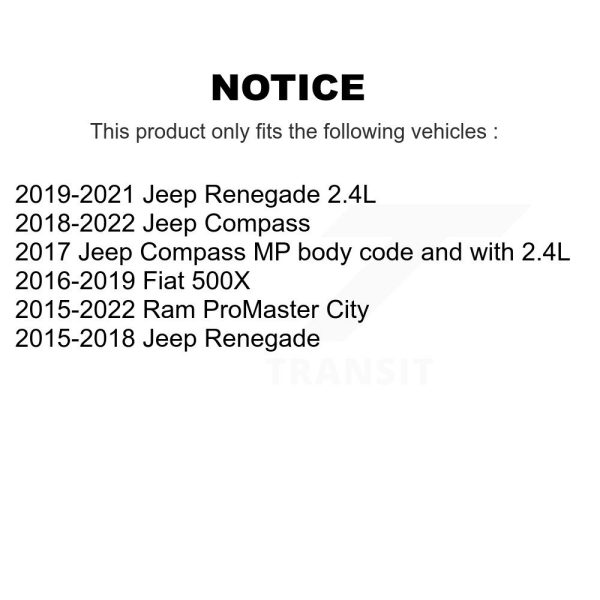 Air Filter 57-WA10337 For Jeep Compass Renegade Ram ProMaster City Fiat 500X - Image 2